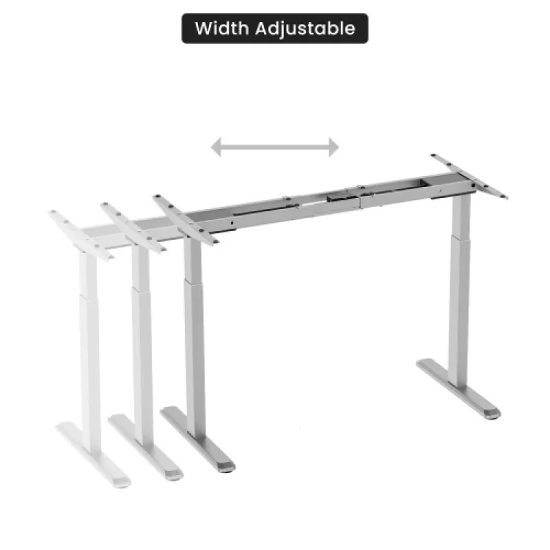 Adjustable Height Table Up Up Bjorn Gray, Table top M Black