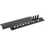 Cable management panel LOGON RAO405BL 2U Black 19 inch