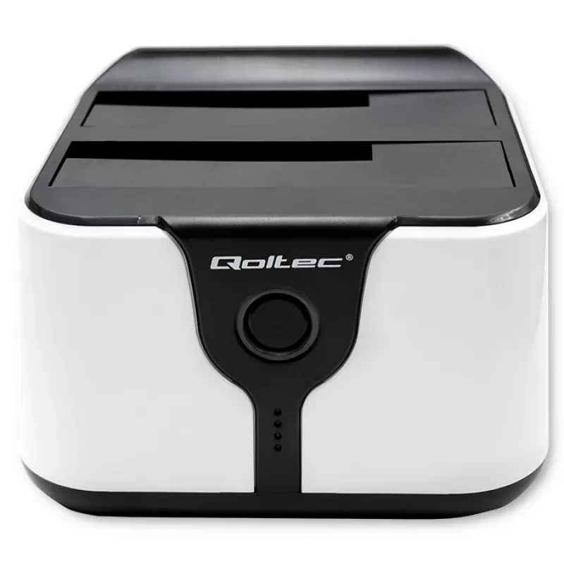 Qoltec 50309 HDD SSD 2.5 3.5 docking station | SATA III | USB 3.0 | Super speed 5Gb/s | with Clonning function