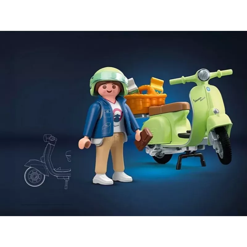 Figures set Vespa 71621 1969 Vespa 150 Sprint Veloce, light green