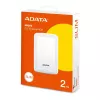 ADATA HV300 - Hard Drive - 2 TB - external (Portable) - USB 3.1 - 256-Bit-AES - White