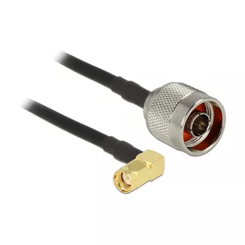 Coaxial cable DeLOCK 0.3m N/RP-SMA CFD200 Black
