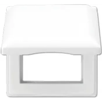 Jung AS 581 BFKL WW White screwless switch/cover plate, thermoplastic, 80.5×80.5 mm