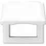 Jung AS 581 BFKL WW White screwless switch/cover plate, thermoplastic, 80.5×80.5 mm