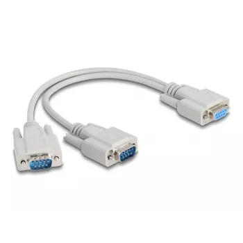 DeLOCK 67160 Serial Cable Beige 0.3 m DB-9