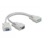 DeLOCK 67160 Serial Cable Beige 0.3 m DB-9