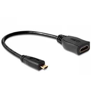 HDMI Cable DeLOCK 65391 0.23m Type A to Type D Black