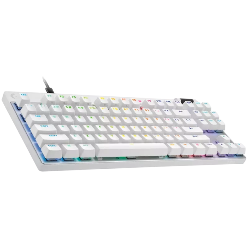 LOGITECH G PRO X TKL RAPID Gaming Keyboard - WHITE - US INT'L - USB - EMEA28i-935 - LINEAR