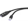 Renkforce RF-4598350 USB Cable 20 m USB 3.2 Gen 1 (3.1 Gen 1) USB A Black (RF-4598350)