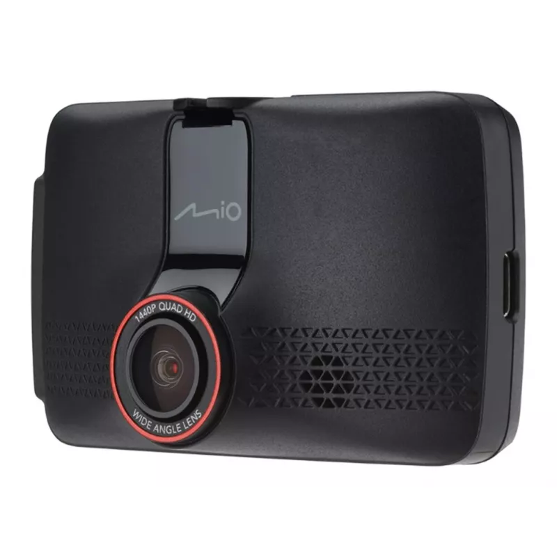 Dashcam MIO MiVue 802 car camera, 2560×1440 QHD 140° 60fps, 2.7 inch display, battery/USB, microSD up to 128GB, G-shock, collision detection