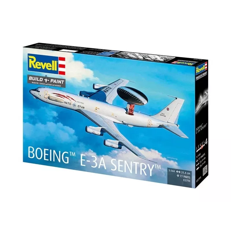 Plastic model REVELL Boeing E-3A Sentry 1:144 scale aircraft model kit
