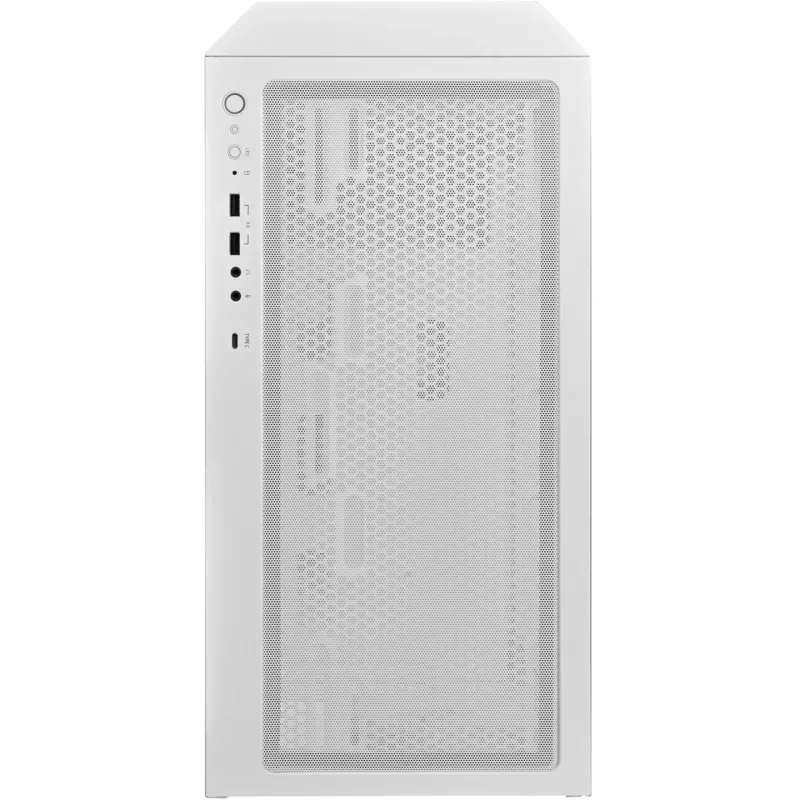 FARA 514X, Tower-Enclosure White, Tempered Glass