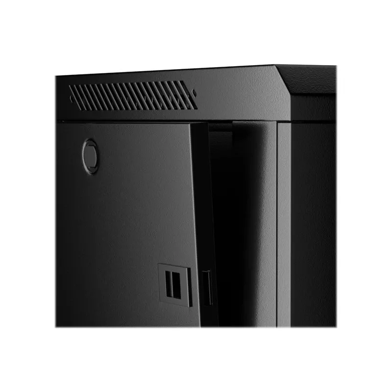 NETRACK 019-150-66-022 wall/hanging cabinet 19inch 15U/600 mm glass door black remov. side pan.