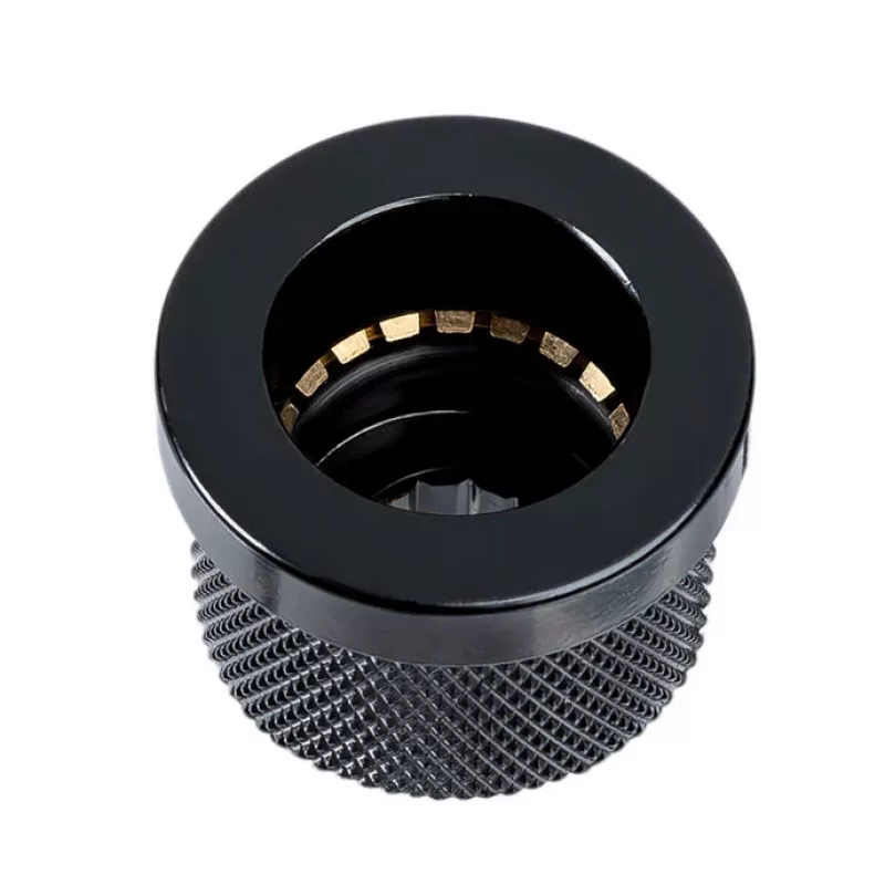 Adapter fitting PHANTEKS EZ-FIT for PC cooling, PETG, 16×16×12 mm, black, pack of 2