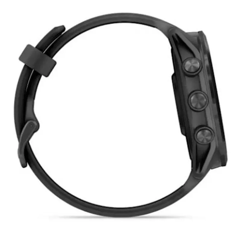 Smartwatch GARMIN Forerunner 570 — 47 mm slate grey aluminium case, translucent black silicone band