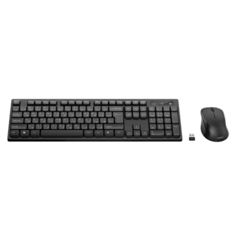 Wireless RF Keyboard and Mouse Set Belkin BBZ010DE — Full-size (100%), German layout, Black