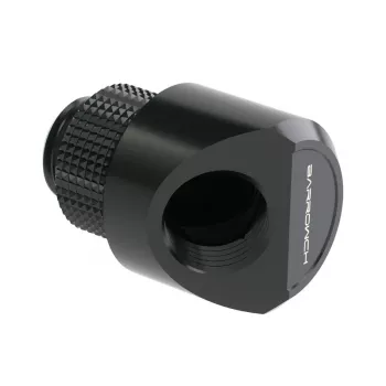 Barrow 45° Rotatable Adapter G1/4 Male to G1/4 Female — FBWT45-MR b, Black