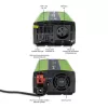 Car inverter Qoltec Monolith 1200 W Green 12 V