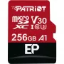 MicroSDXC memory card PATRIOT PEF256GEP31MCX 256GB Class 10 U3 V30 Read 100 MB/s Write 80 MB/s with SD adapter