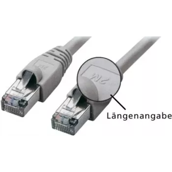 Tecline exertis Connect - Patch-Cable - RJ-45 (M) to RJ-45 (M) - 7.5 m - SFTP - CAT 5e - Grey (71607)