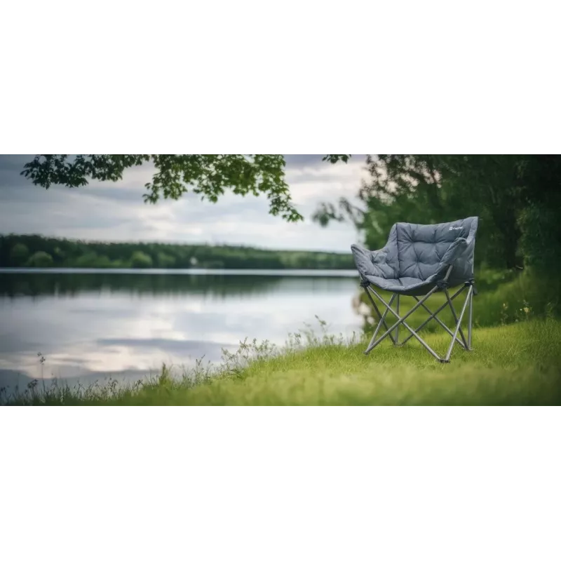 Camping chair Outwell 470474 — 4-leg folding chair, maximum load 150 kg, Black/Grey