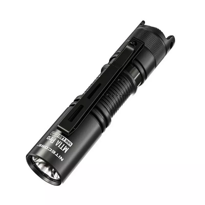 Hand flashlight Nitecore MT1A Pro — LED 50 lm, USB rechargeable, 1100 mAh, aluminum, waterproof, shockproof, black