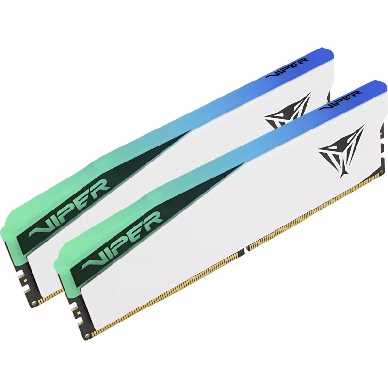 DIMM 48 GB DDR5-6000 (2x 24 GB) Dual-Kit, Memory White, PVER548G60C42KW, Viper Elite 5 RGB, INTEL XMP, AMD EXPO