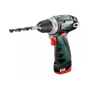 Pistol Grip Drill Metabo PowerMaxx BS Basic 1400 RPM, Black, Green