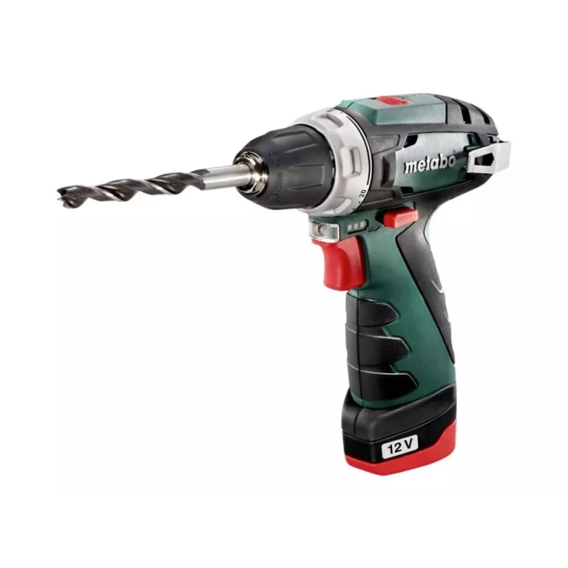 Pistol Grip Drill Metabo PowerMaxx BS Basic 1400 RPM, Black, Green
