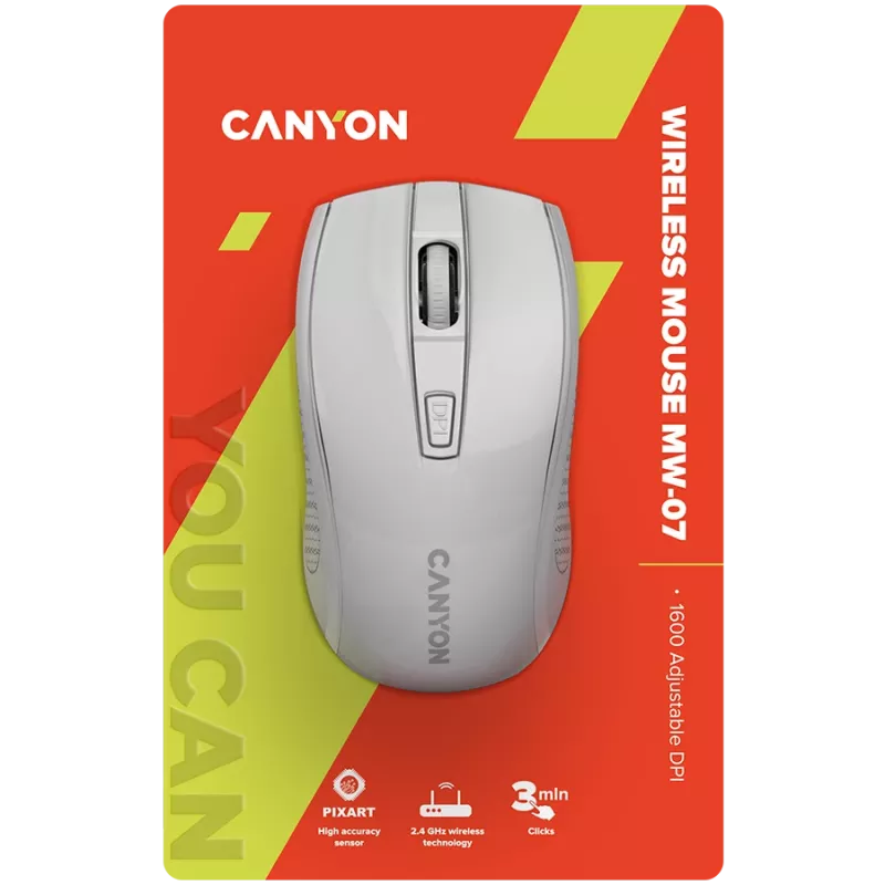 Mouse Canyon MW-7 Right-hand RF Wireless Optical 1600 DPI