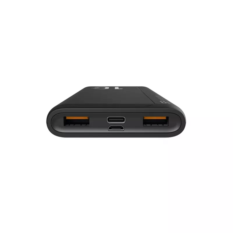 Portable charger Silicon Power QP15 10000 mAh, LiPo, 2x USB-A + 2x USB-C, Micro-USB input, black