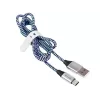 Tracer TRAKBK46266 USB cable USB 2.0 1 m USB C USB A Black Blue Silver