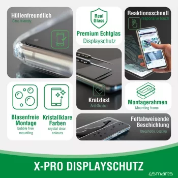 4smarts 360° Starter Set - Protective Case for mobile phone - Tempered Glass (10 H)