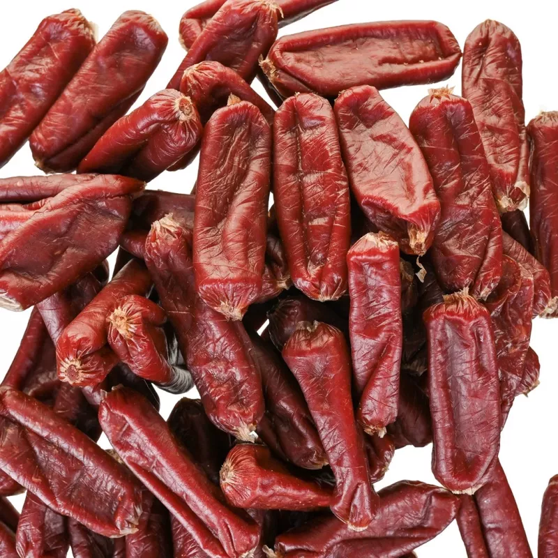 Dog treats PETITTO Soft beef sausages 500 g — soft training snacks, 33% protein, 4% fat, gluten- and sugar-free
