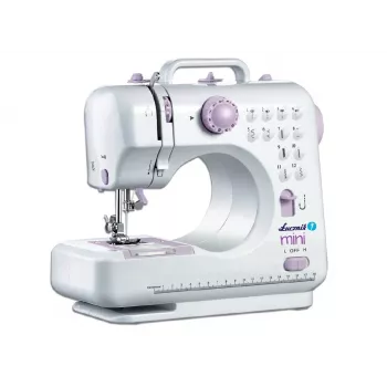 Semi-automatic sewing machine Łucznik Mini — Electric, 3 stitch patterns, 4-step buttonhole, free arm