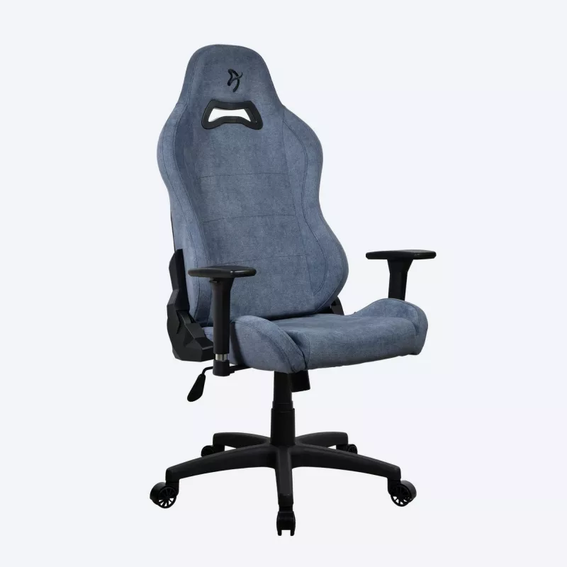 Gaming chair Arozzi Torretta SoftFabric Blue — ergonomic design, adjustable height and armrests