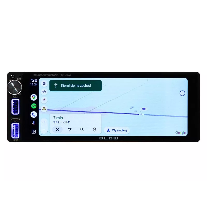 Car Radio AVH-686A 1DIN 7 inch RDS MP3/USB/micro SD/BLUETOOTH