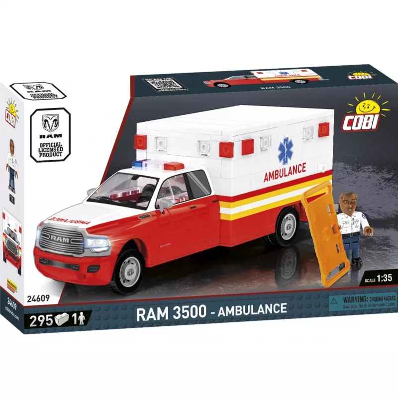 Construction toy Cobi RAM 3500 Ambulance model 24609 building blocks set