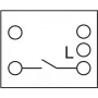 Delock - Easy 45 - Druckschalter - 1 Kippschalter - 10 A - AC 250 V - White, RAL 9003 (81359)