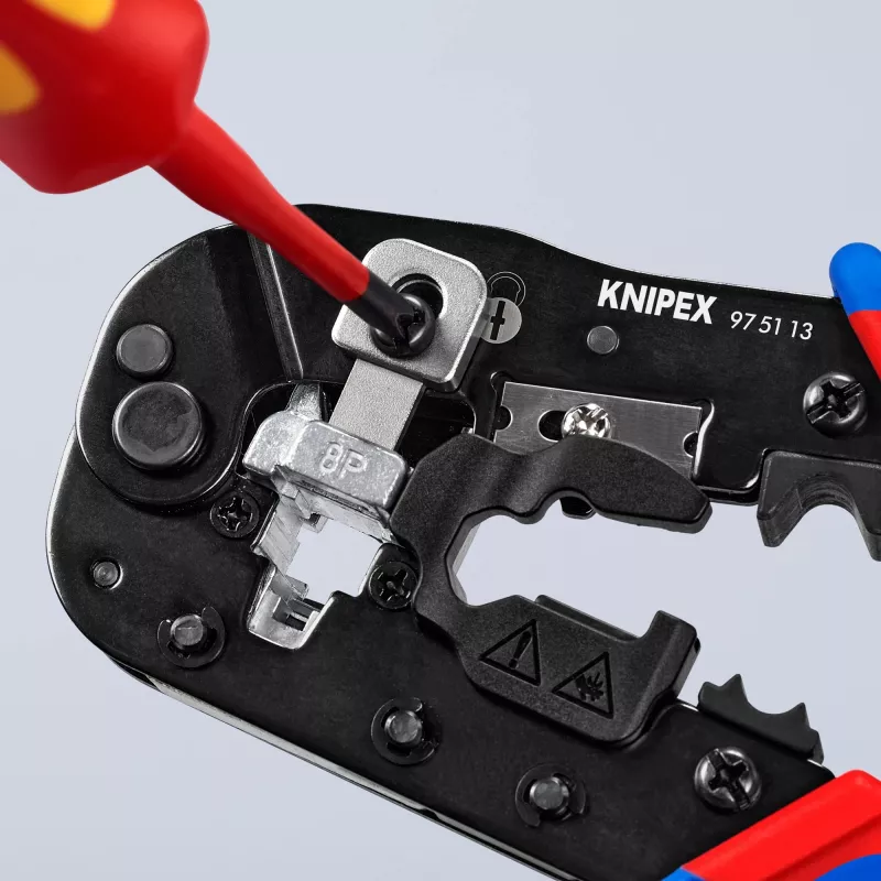 Knipex 97 51 13 cable crimper Crimping tool Black, Blue, Red