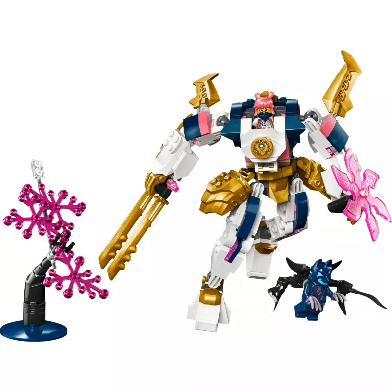 LEGO NINJAGO 71807 Sora’s Elemental Tech Mech Rising Building Set