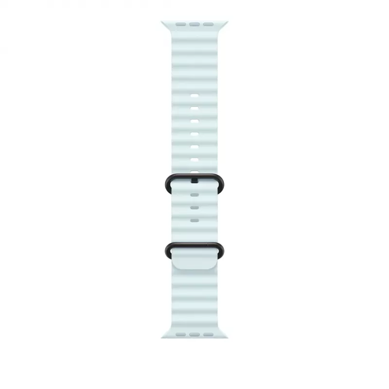 Apple 49mm Ice Blue Ocean Band - Black Titanium Finish