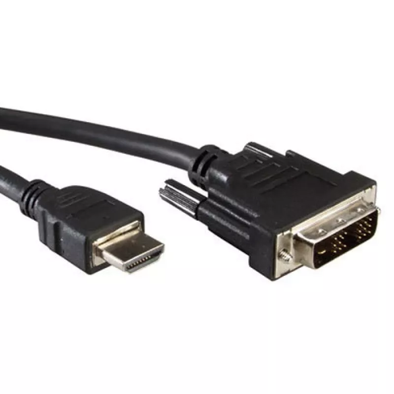 Monitor Cable VALUE DVI (18+1) - HDMI M/M 2 m