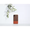Phone case man and wood for iPhone X/XS — brown check with black accents