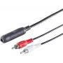 Audio cable ShiverPeaks 3-pole 6.3 mm to RCA (Cinch) 0.2 m, model 30521