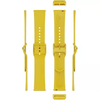 Watch strap Xiaomi BHR9470GL TPU replacement, lemon yellow, adjustable 135–205 mm