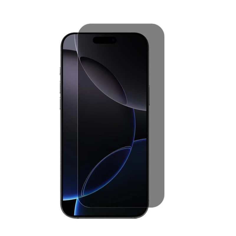 Tempered privacy glass Crong for iPhone 16 Pro — anti-glare, scratch-resistant