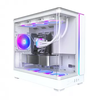 PC Case Montech KING 15 PRO White — Micro ATX / Mini-ITX, Midi Tower