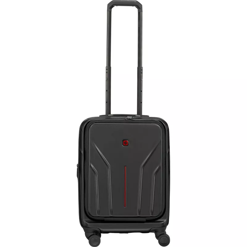 Carry-on hardside trolley Wenger Amplix 653323 — black, compact cabin luggage