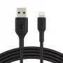 Belkin PVC USB-A to ligh tning 3m Black